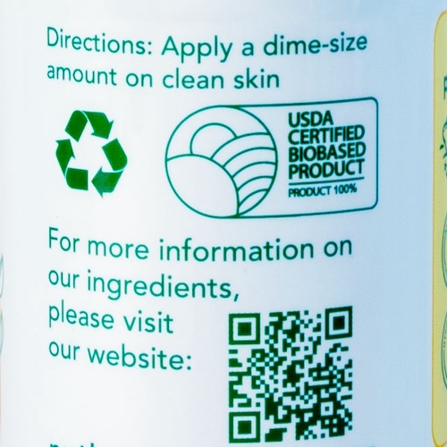 Directions on Nuthatch Naturals bottle